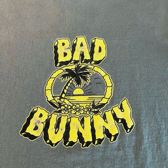 Bad Bunny Blue Graphic Unisex Tee 2022 World’s Hottest Tour - Picture 8 of 8